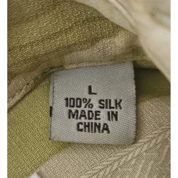 TOMMY BAHAMA Hawaiian Shirt 100% Silk Multi Color Floral Men's Size Large - Picture 3 of 11